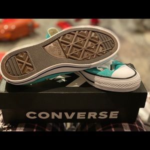PURE TEAL Converses